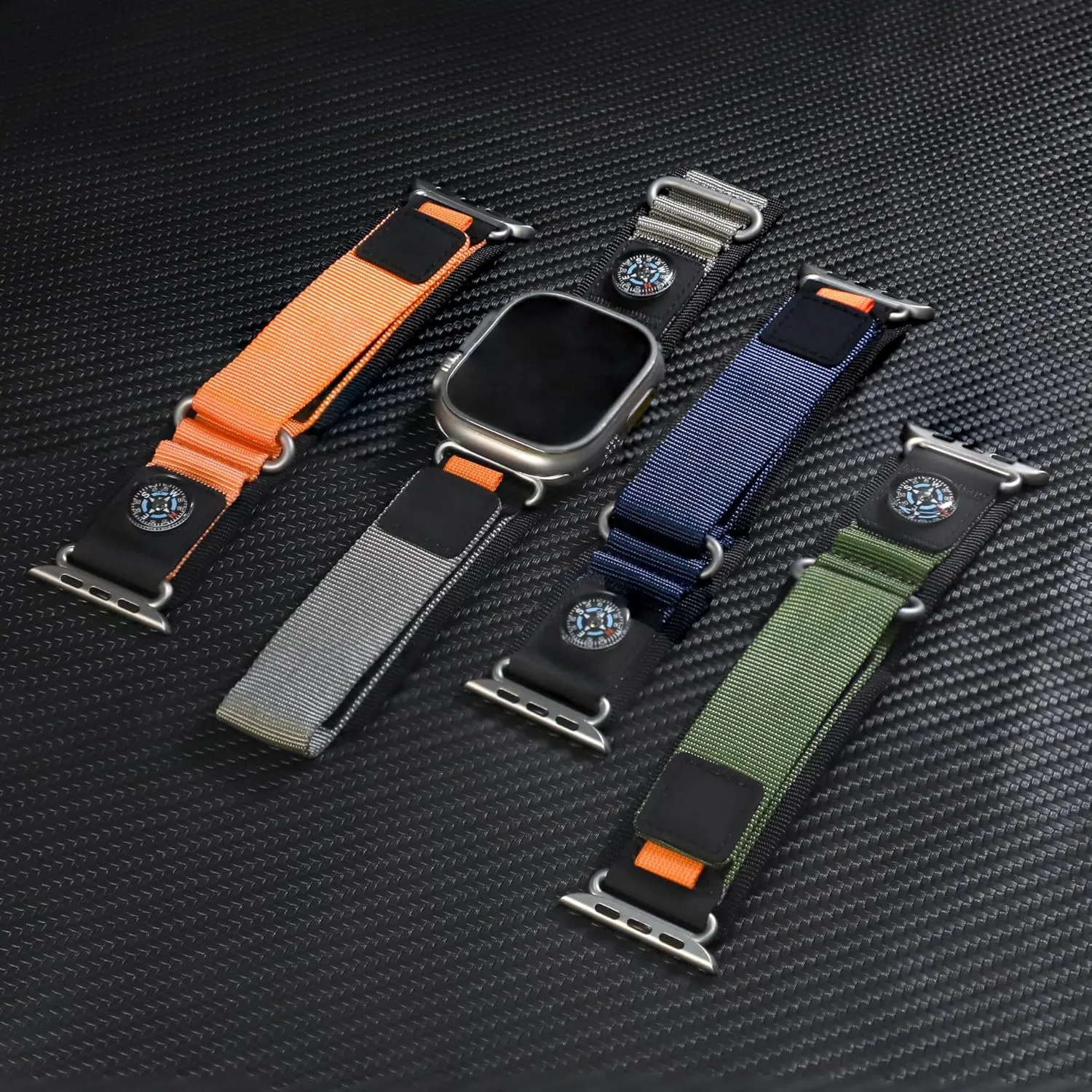 SERDAS High Density Nylon Watch Band For Apple Watch Band 49mm 45mm 44mm Rubber Watchbands 10th 46mm 42mm Mountaineering Sports Strap