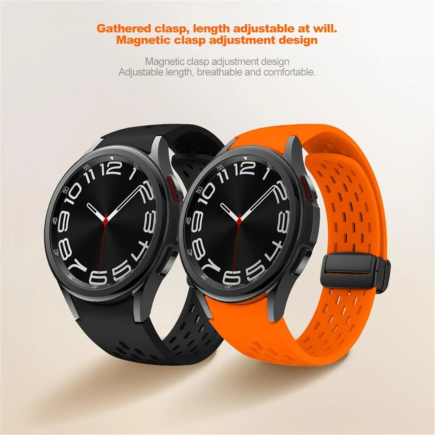 SERDAS Silicone Strap For Samsung Galaxy Watch 7 6 5 4 40mm 44mm 5Pro 45mm Band 6 Classic 43mm 47mm No Gaps Bracelet Watchbands