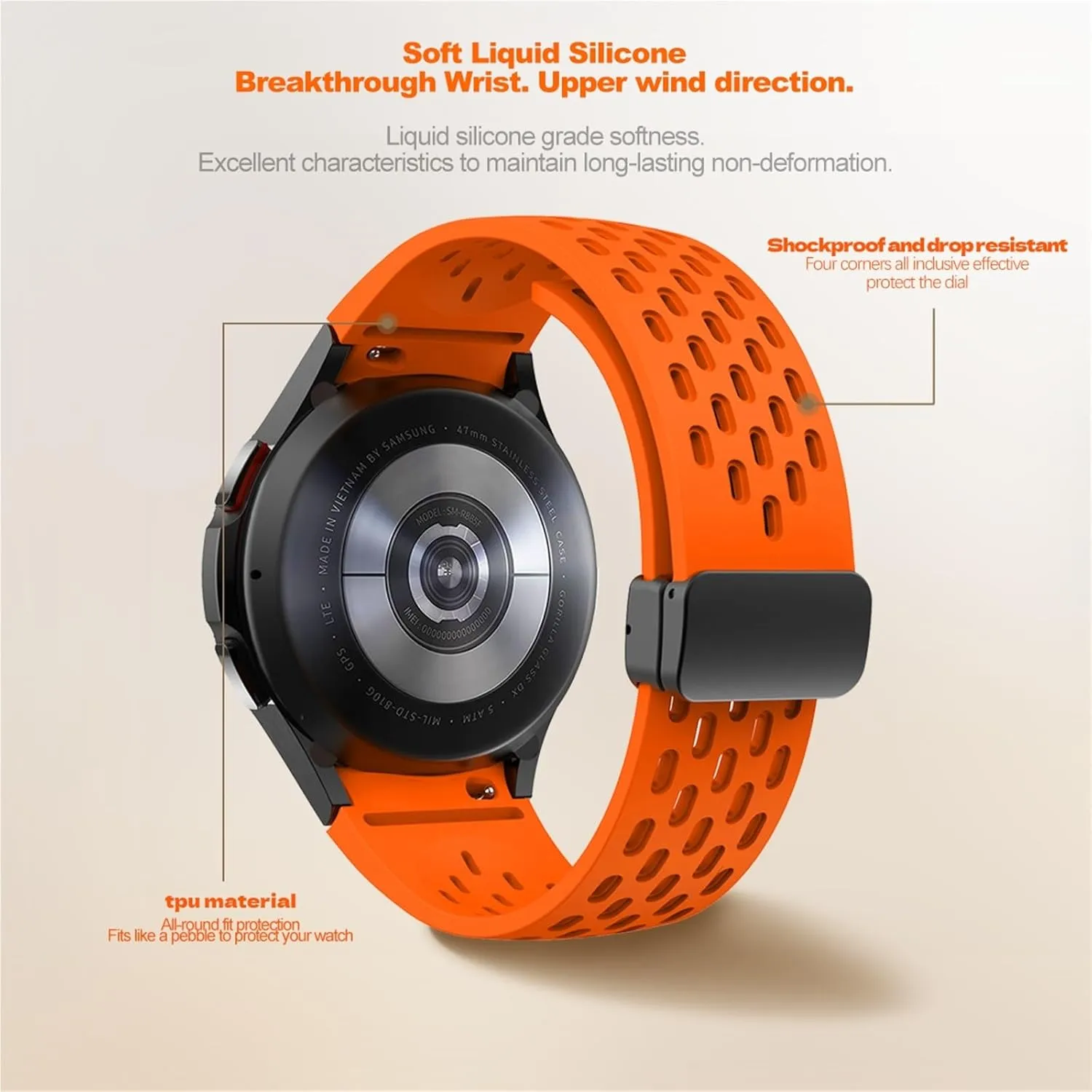 SERDAS Silicone Strap For Samsung Galaxy Watch 7 6 5 4 40mm 44mm 5Pro 45mm Band 6 Classic 43mm 47mm No Gaps Bracelet Watchbands