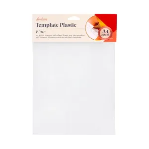 Sew Easy Template Plastic Sheets / Plain A4 2pcs