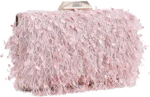 Small Clutch Purses for Women Fluffy Evening Bag