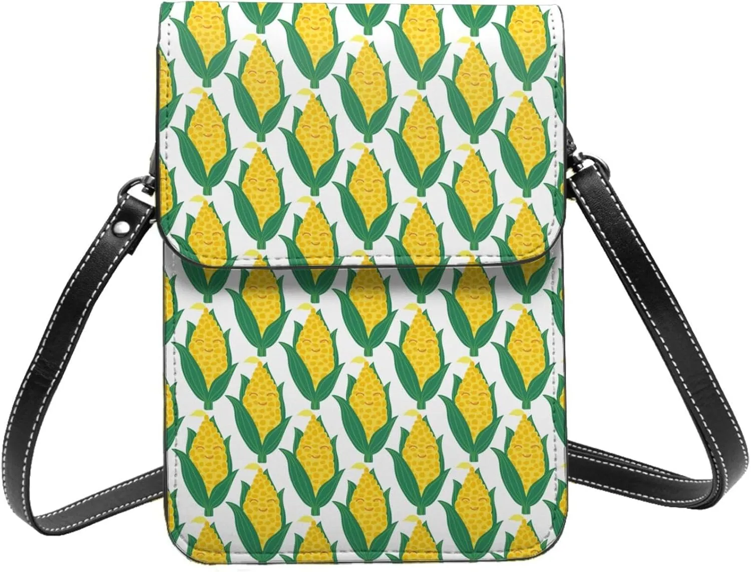 Small Crossbody Bags for Women, Leather Corn Cob Cell Phone Cross Body Bag Wallet Purses