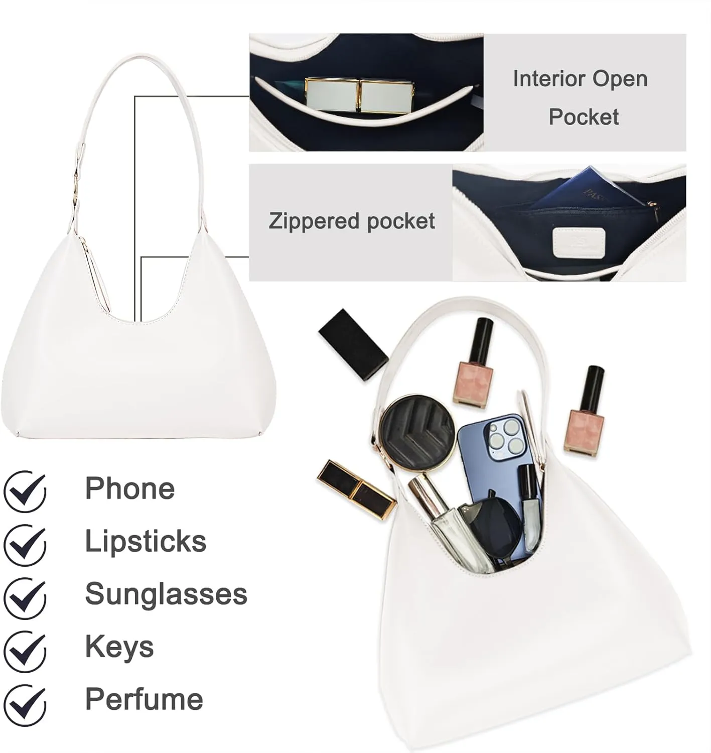 Small Purses for Women Crescent Bag Small Hobo Bag Everyday Purse Trendy Bags for Women 2025