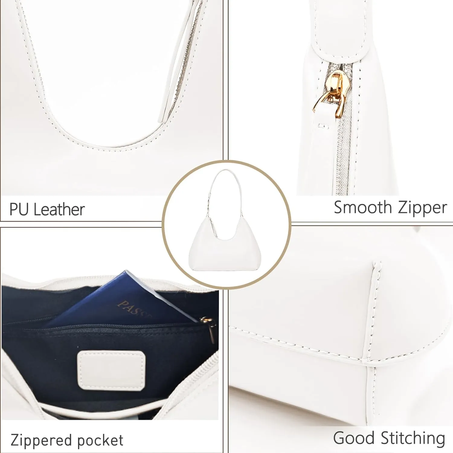 Small Purses for Women Crescent Bag Small Hobo Bag Everyday Purse Trendy Bags for Women 2025