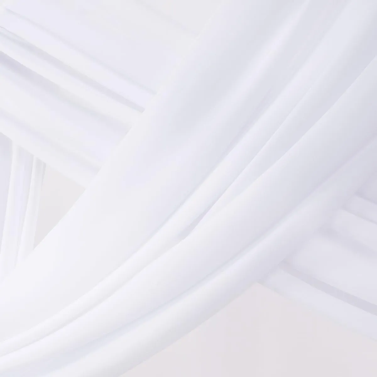 Socomi Wedding Arch Draping Fabric 2 Panels 29" x 19Ft White Sheer Chiffon Curtain Drapes 6 Yards for Wedding Ceremony Birthday Party Decoration