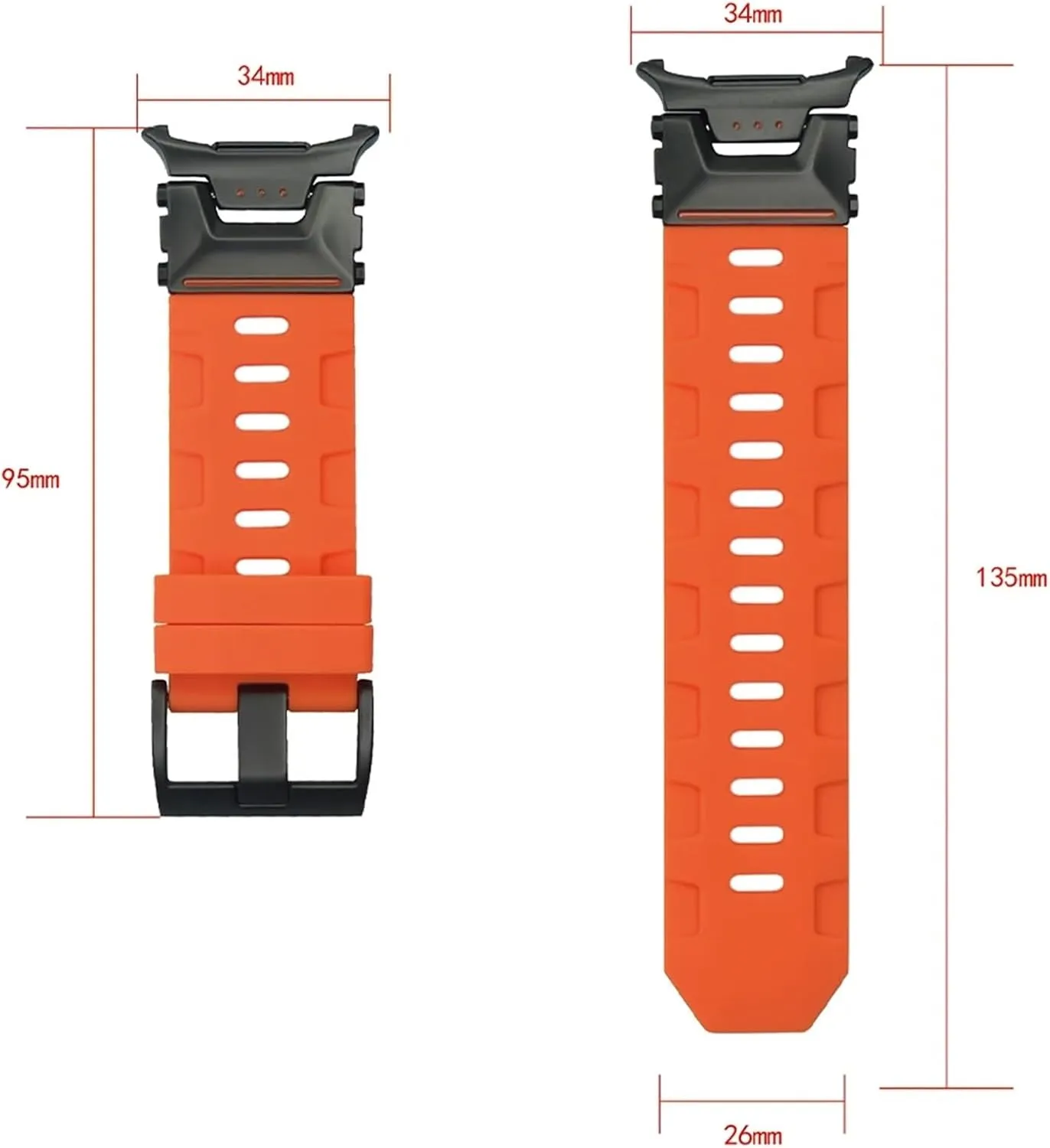 Soft Silicone Loop Strap For Samsung Galaxy Watch Ultra 47mm Sports WatchBands For Galaxy Ultra No Gaps Curved End Bracelet