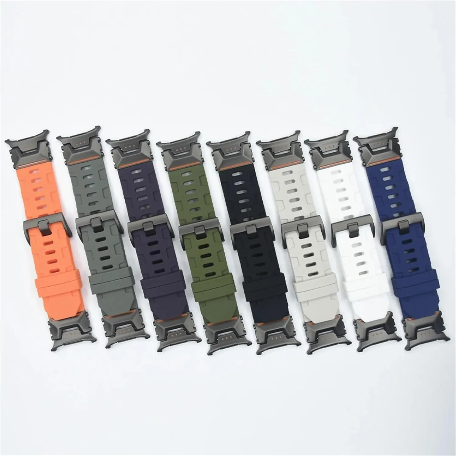 Soft Silicone Loop Strap For Samsung Galaxy Watch Ultra 47mm Sports WatchBands For Galaxy Ultra No Gaps Curved End Bracelet