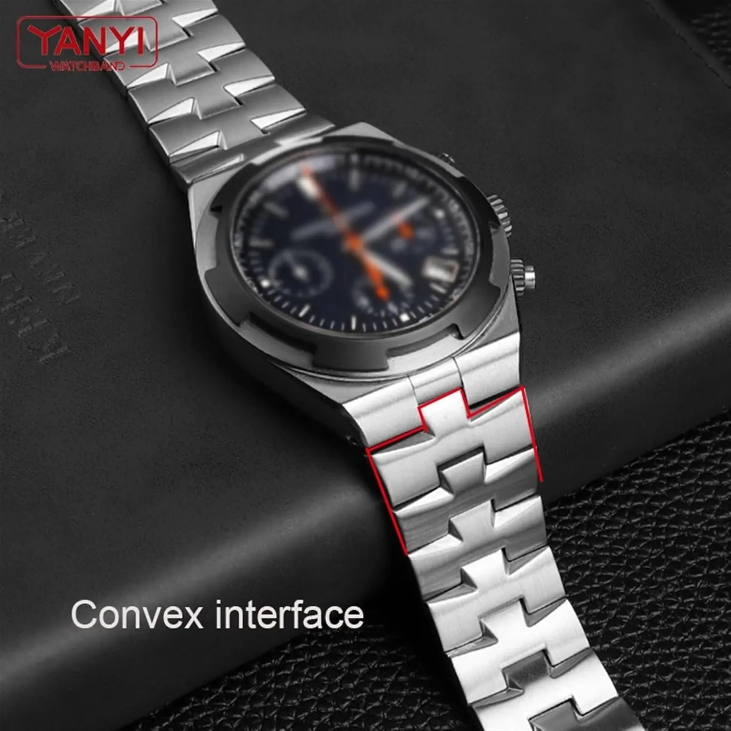 Stainless Steel Watch band For vacheron constantin 4500V 5500V 7900 p47040 Watch strap vc Convex Mouth 7mm 8mm 8.5mm watchband