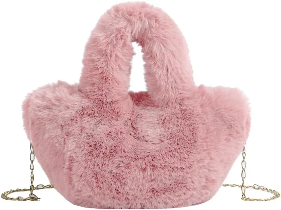 Stylish Plush Handbag for Women Trendy Crossbody Bag Soft and Comfortable Shoulder Bags