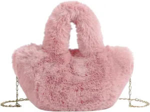 Stylish Plush Handbag for Women Trendy Crossbody Bag Soft and Comfortable Shoulder Bags