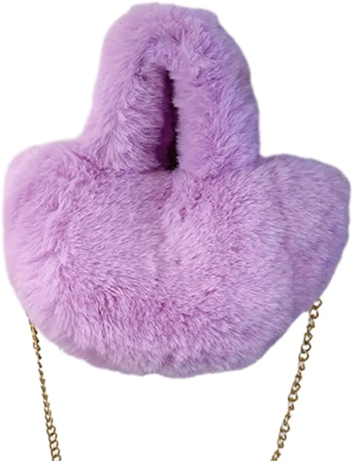 Stylish Plush Handbag for Women Trendy Crossbody Bag Soft and Comfortable Shoulder Bags