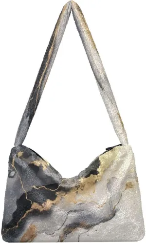 Sunflowers are Orange Plush Underarm Bag, Shoulder Purse with Zipper, Medium Shoulder Bag for Women