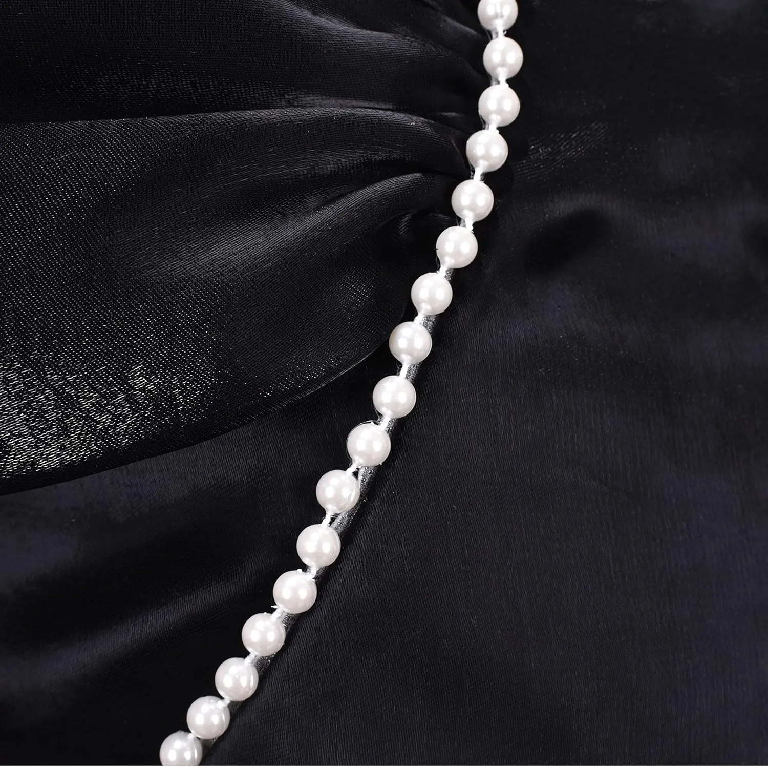 Sunny Fashion Girls Dress Black Hi-lo Pearl Organza Formal Pageant Ball Gown