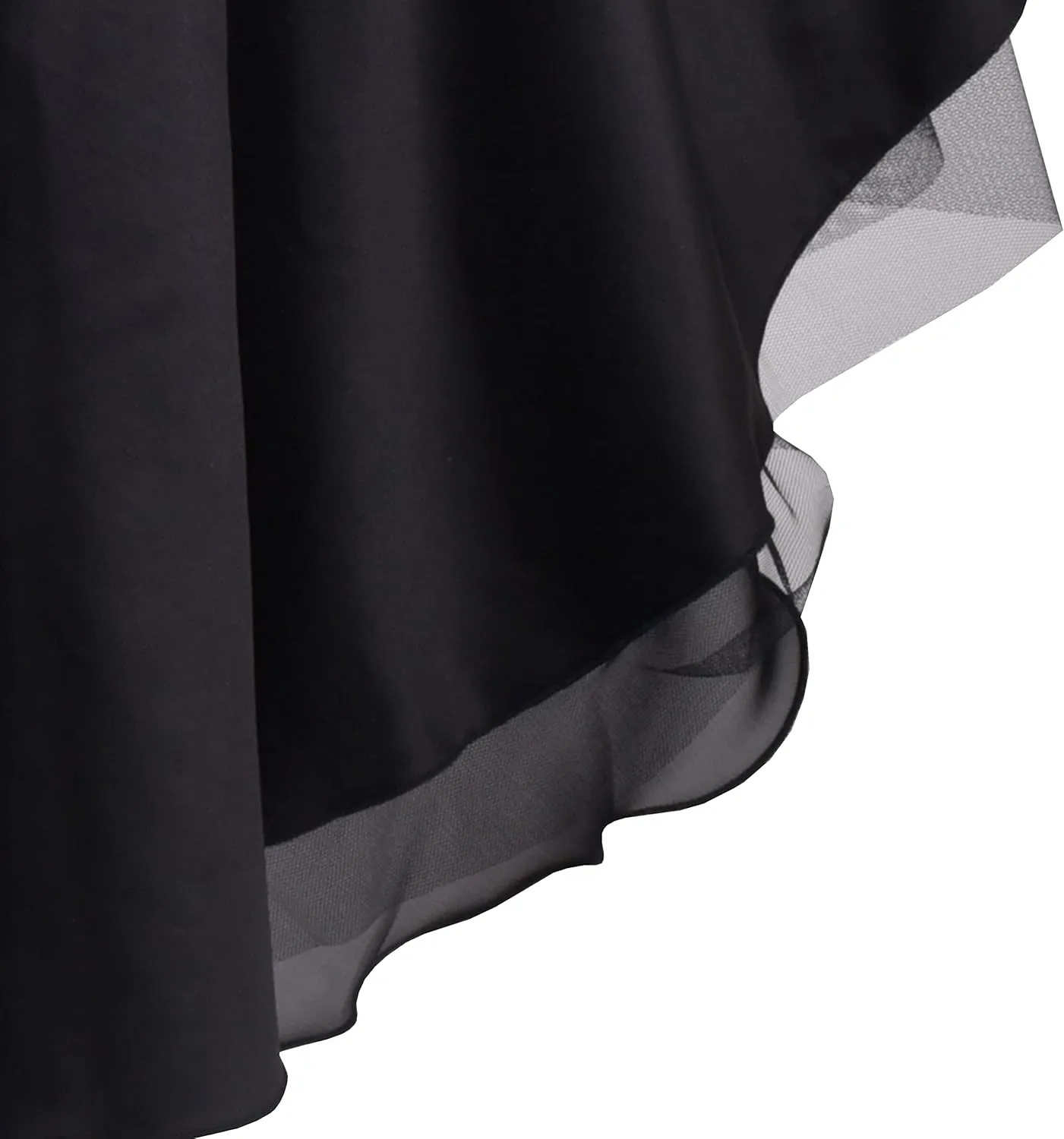 Sunny Fashion Girls Dress Black Hi-lo Pearl Organza Formal Pageant Ball Gown