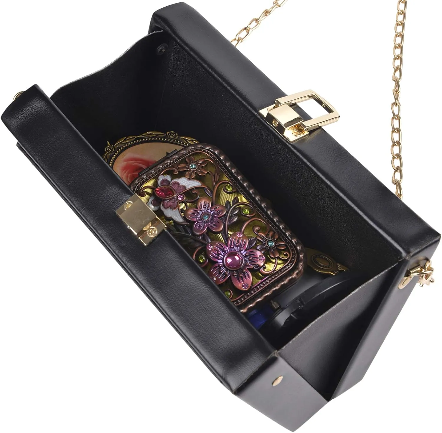 Tape Shaped Shoulder Bag Radio Recorder PU Crossbody Bag Women's Retro Evening Bag Handbag Clutch Purse