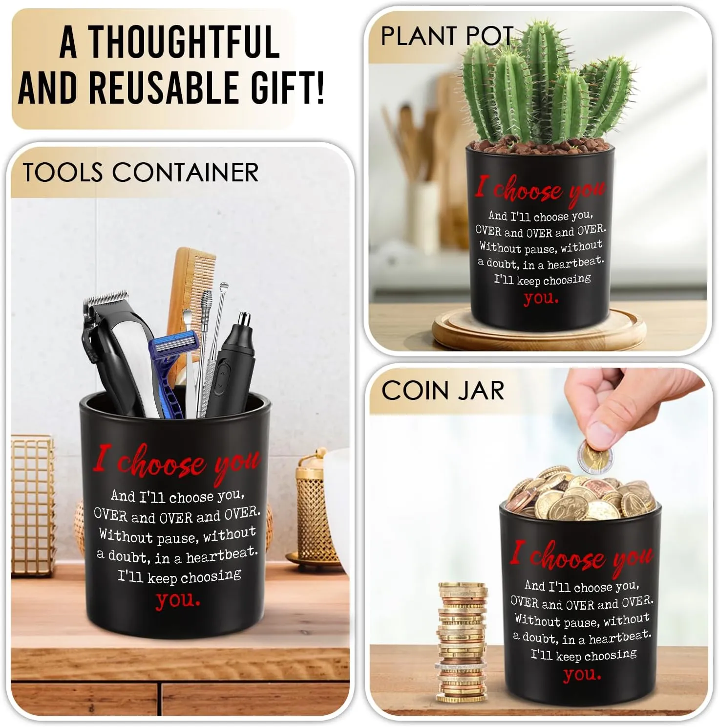 TEEZWONDER Anniversary Wedding Gifts for Him Her - Long Lasting Vanilla Lavender Candle 10 Oz - Romantic Candle Gifts for Men Women Couple Boyfriend Girlfriend Husband Wife