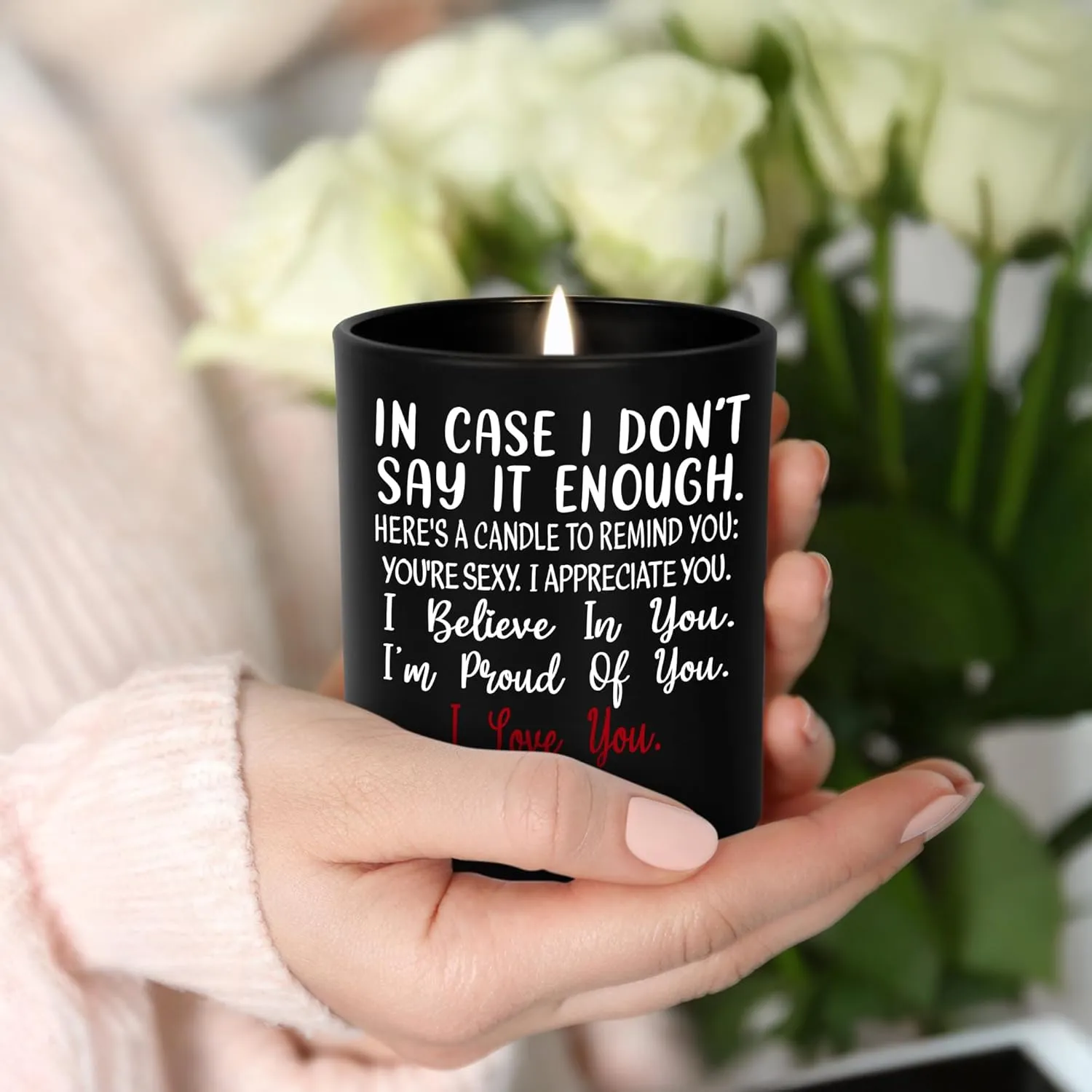 TEEZWONDER Anniversary Wedding Gifts for Women Men - Long Lasting Vanilla Lavender Candle 10 Oz - Birthday Romantic Gifts for Him Her, Girlfriend Boyfriend Birthday Gift Ideas, Gift for Husband Wife