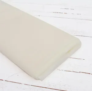 Threadart Premium Soft Tulle Bolt - 54" by 20 Yards (60 ft) Fabric - For Wedding, Parties, Costumes, and Decoration - Ivory