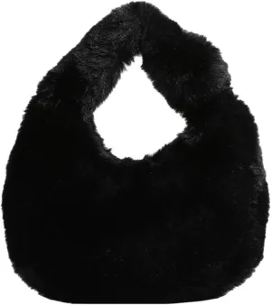 Tote Fluffy Bag Faux Fur Purses for Women Plush Handbag Cute Purse For Autumn And Winter