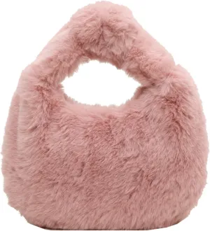 Tote Fluffy Bag Faux Fur Purses for Women Plush Handbag Cute Purse For Autumn And Winter