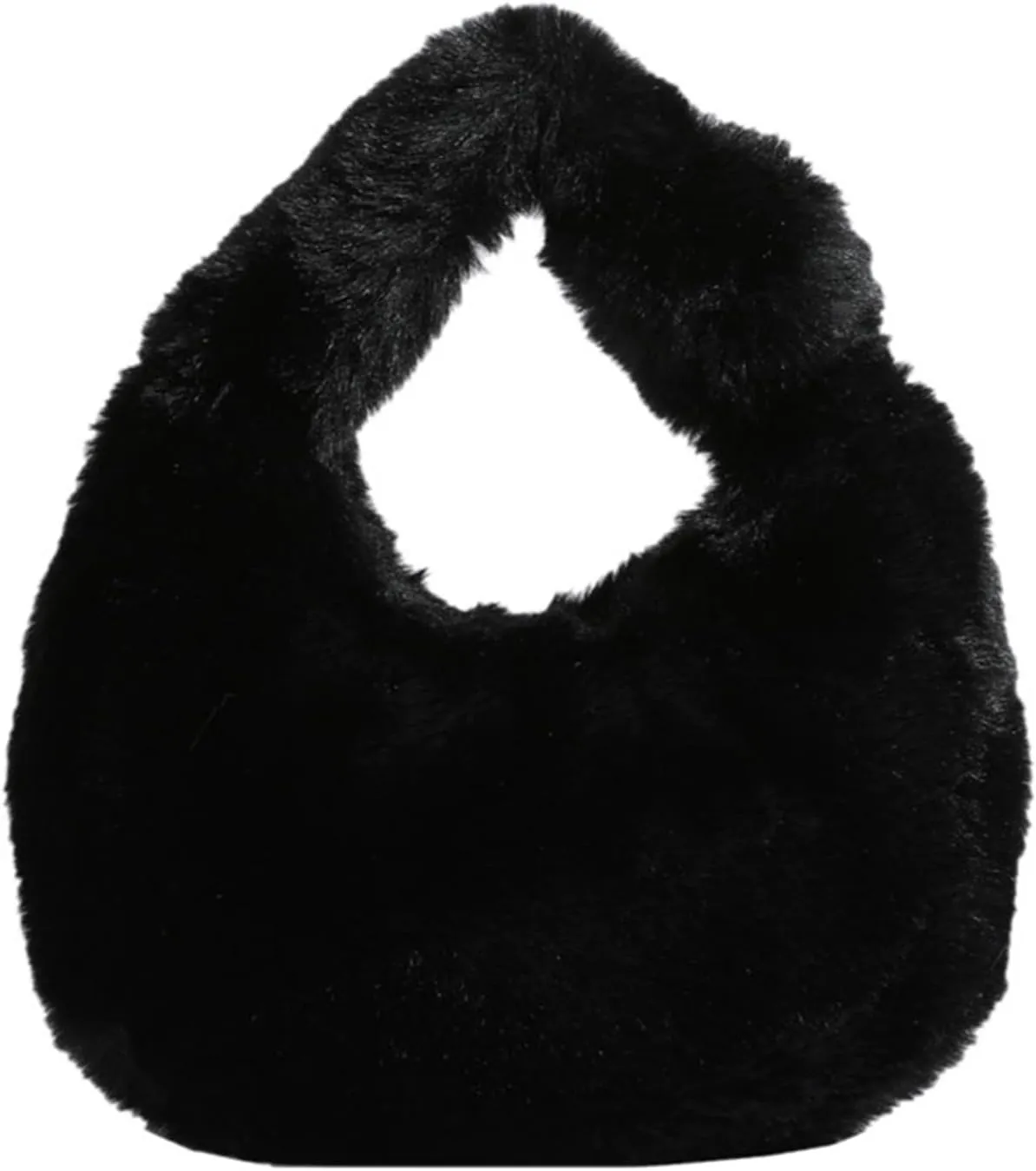 Tote Fluffy Bag Faux Fur Purses for Women Plush Handbag Cute Purse For Autumn And Winter