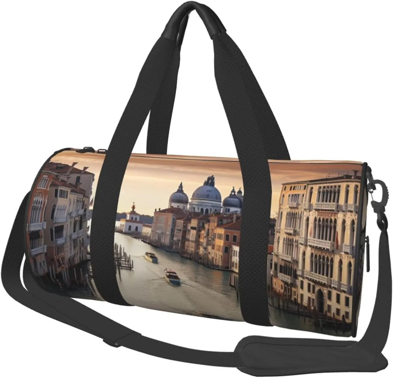 Travel Duffle Bag Weekender Bags For Men Women With Shoe Compartment Large Capacity Weekender Overnight Bag Grand Canal Carry On Tote Bags Sport Gym Bag For Travel Yoga