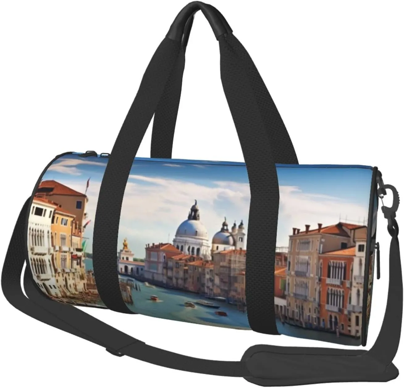 Travel Duffle Bag Weekender Bags For Men Women With Shoe Compartment Large Capacity Weekender Overnight Bag Grand Canal In Italy Carry On Tote Bags Sport Gym Bag For Travel Yoga