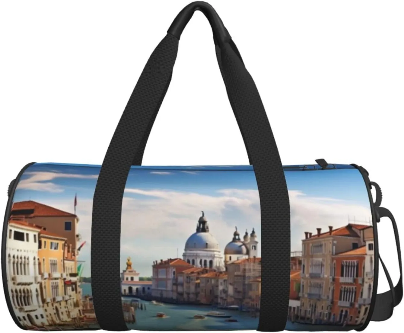 Travel Duffle Bag Weekender Bags For Men Women With Shoe Compartment Large Capacity Weekender Overnight Bag Grand Canal In Italy Carry On Tote Bags Sport Gym Bag For Travel Yoga