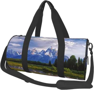 Travel Duffle Bag Weekender Bags For Men Women With Shoe Compartment Large Capacity Weekender Overnight Bag Grand Teton National Park Carry On Tote Bags Sport Gym Bag For Travel Yoga