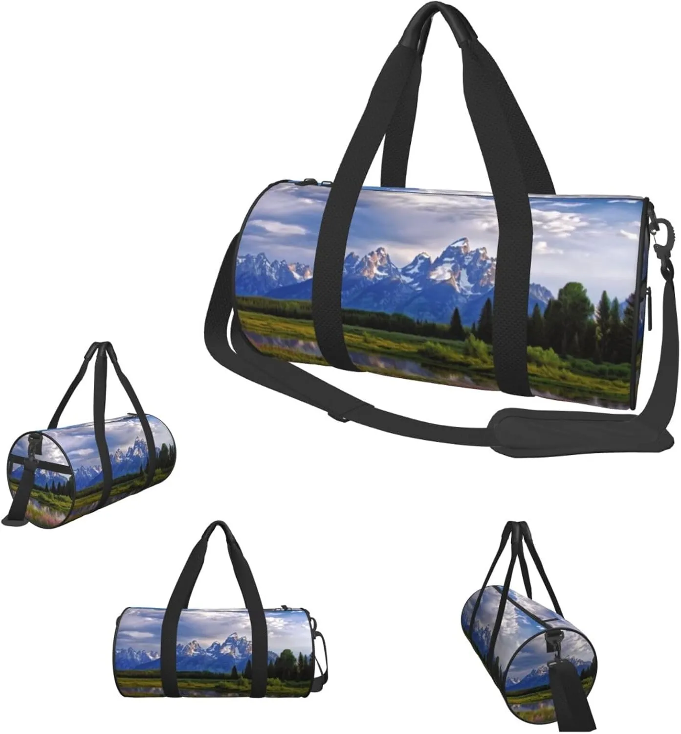 Travel Duffle Bag Weekender Bags For Men Women With Shoe Compartment Large Capacity Weekender Overnight Bag Grand Teton National Park Carry On Tote Bags Sport Gym Bag For Travel Yoga