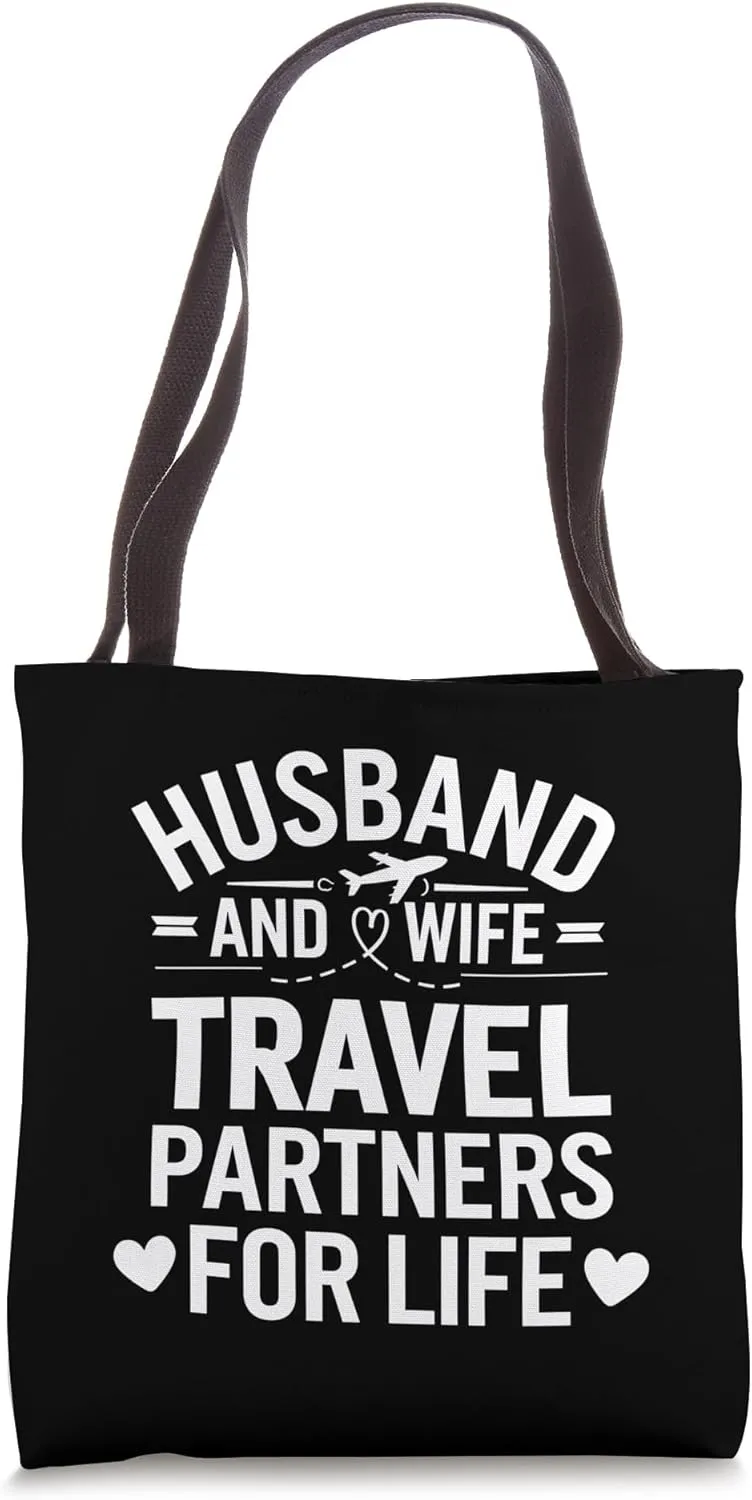 Travel Partners Life Husband and Wife Romantic Tote Bag