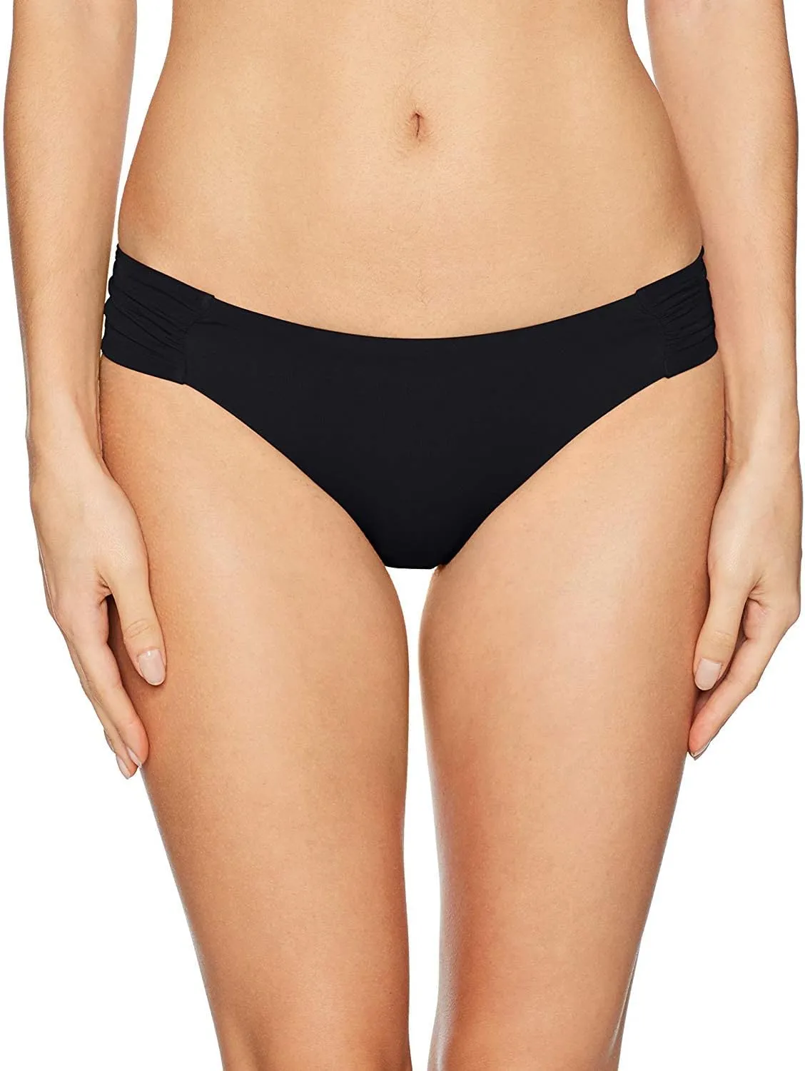 Trina Turk Women's Shirred Side Hipster Pant Bikini Swimsuit Bottom