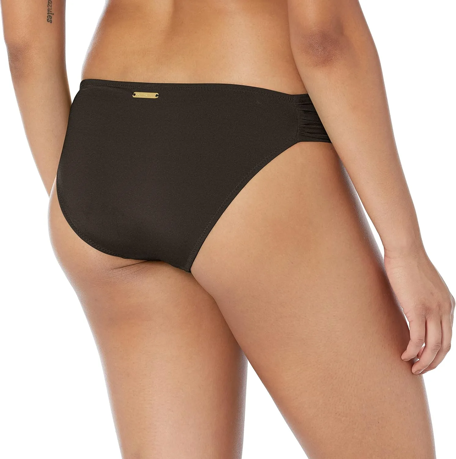 Trina Turk Women's Shirred Side Hipster Pant Bikini Swimsuit Bottom