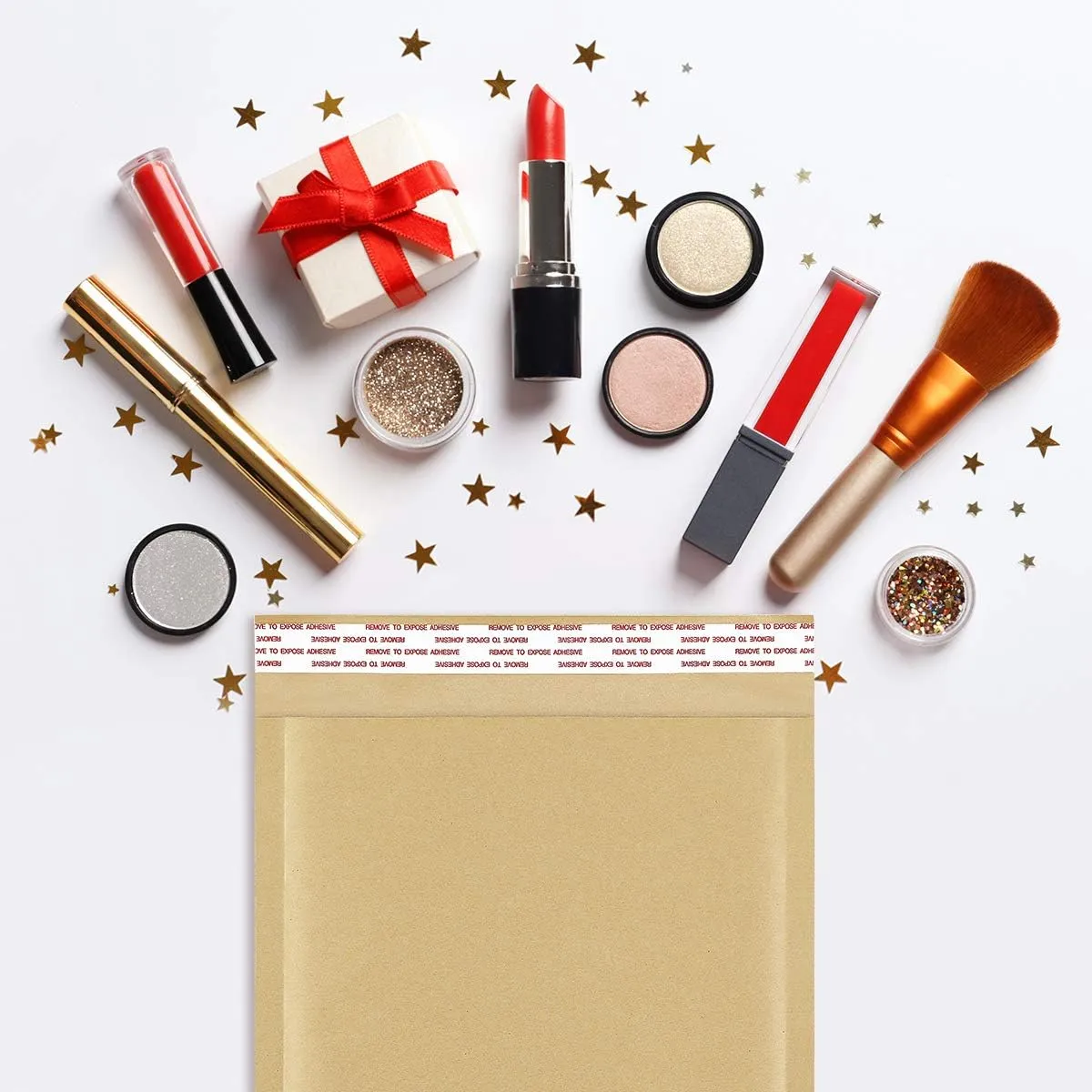 UCGOU Natural Kraft Bubble Mailers 6x10 Inch 50 Pack Brown Padded Envelopes #0 Small Business Mailing Packages Self Sealing Tear Resistant Boutique Bulk Mail Shipping Bags for Jewelry Makeup Supplies