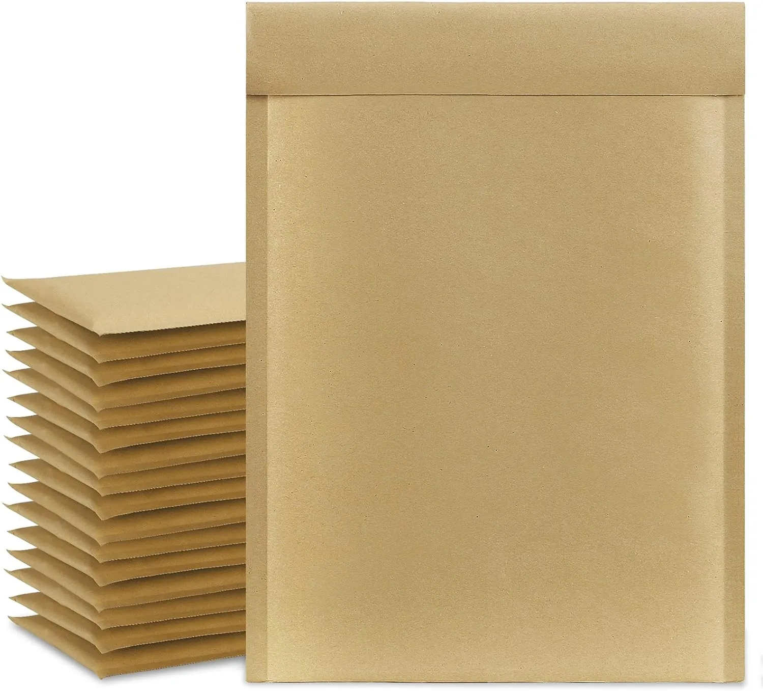 UCGOU Natural Kraft Bubble Mailers 6x10 Inch 50 Pack Brown Padded Envelopes #0 Small Business Mailing Packages Self Sealing Tear Resistant Boutique Bulk Mail Shipping Bags for Jewelry Makeup Supplies