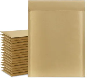UCGOU Natural Kraft Bubble Mailers 6x10 Inch 50 Pack Brown Padded Envelopes #0 Small Business Mailing Packages Self Sealing Tear Resistant Boutique Bulk Mail Shipping Bags for Jewelry Makeup Supplies
