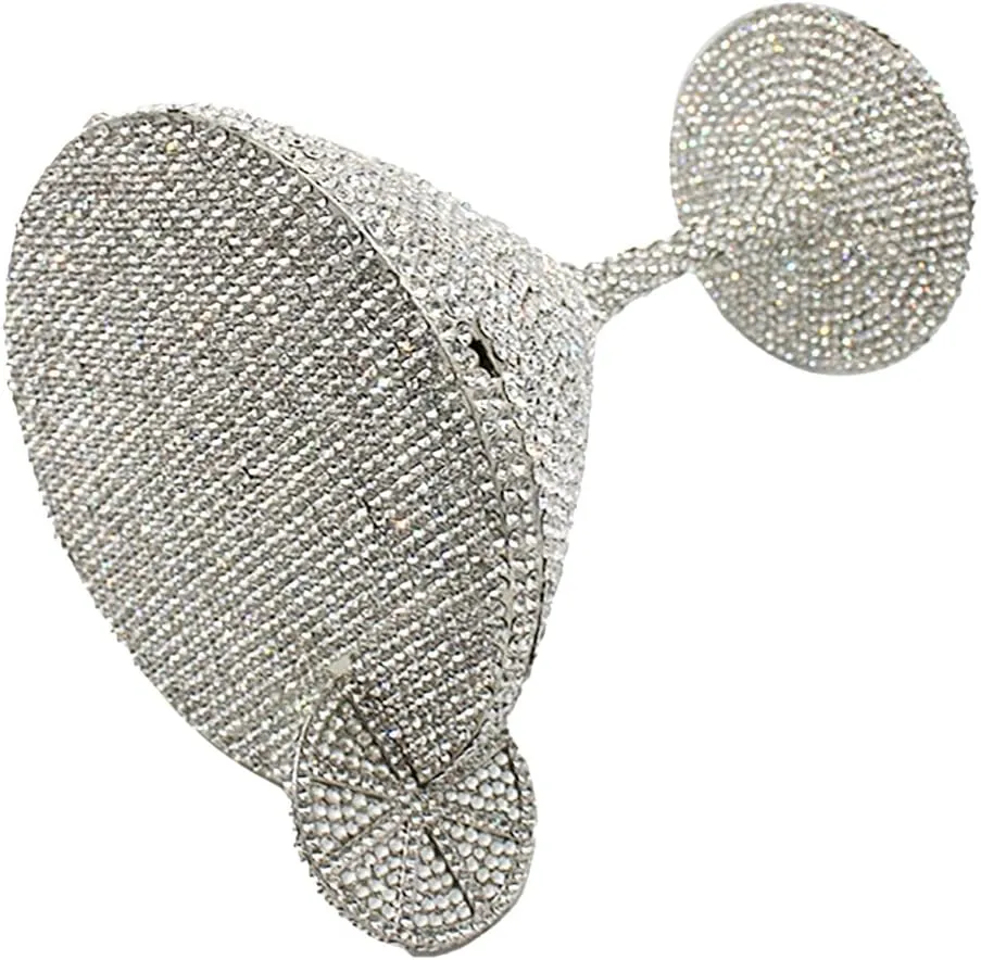 UMREN Cocktail Goblet Rhinestone Clutch for Women Unique Crystal Evening Bag Diamond Purse Wedding Party Prom Handbag