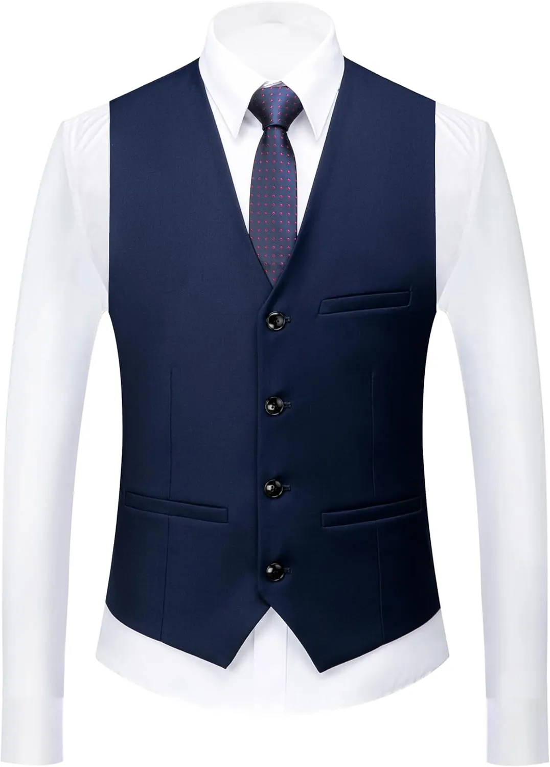 UNINUKOO Mens Suits 3 Piece Classic Fit Wedding Guest Outfit Suit Jacket Pants with Vest