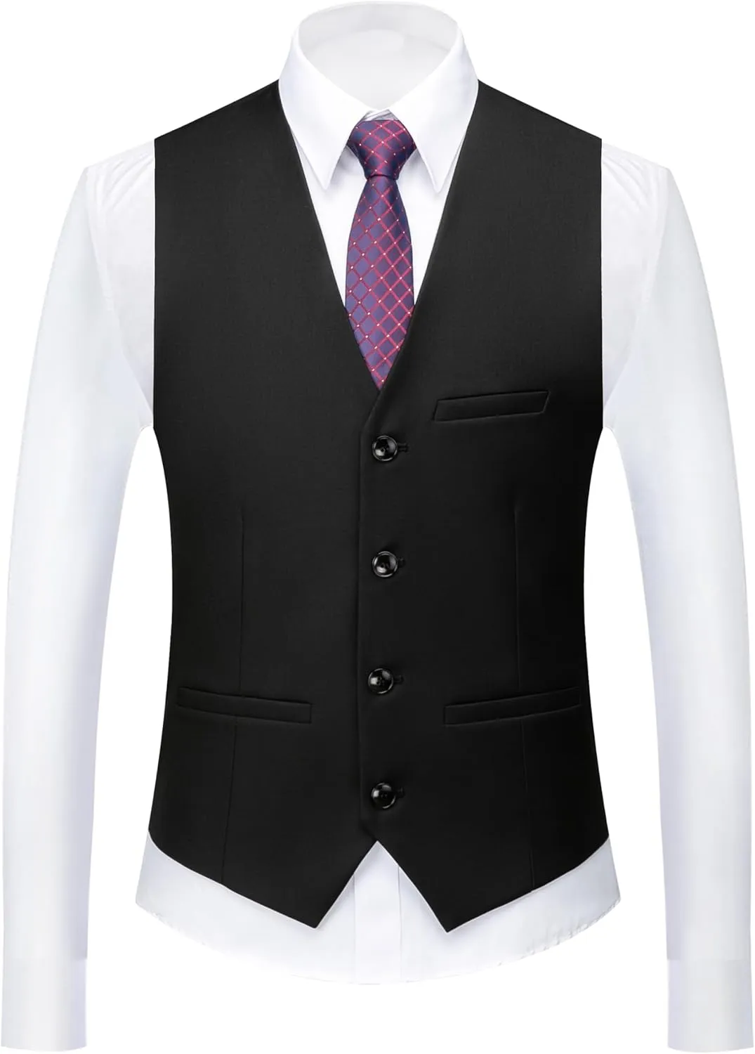 UNINUKOO Mens Suits 3 Piece Classic Fit Wedding Guest Outfit Suit Jacket Pants with Vest