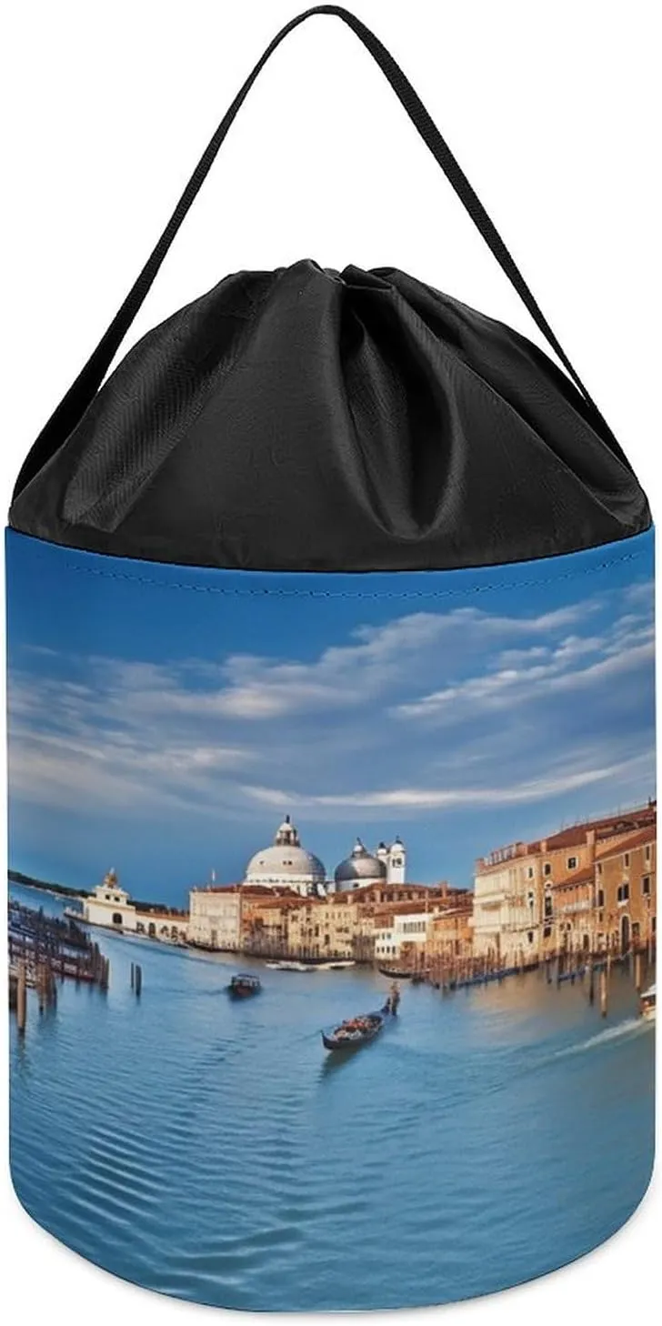 Universal Storage Bag, Beautiful Grand Canal Landscape Printed Storage Bag,drawstring Storage Bag,bedroom Storage Bag