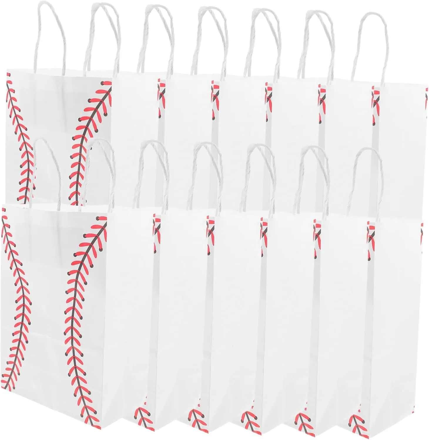 Unomor 12Pcs Baseball present Bags Themed Party Supplies for Treats and Favors for Team Events and Celebrations Enhance Your Baseball Party Atmosphere