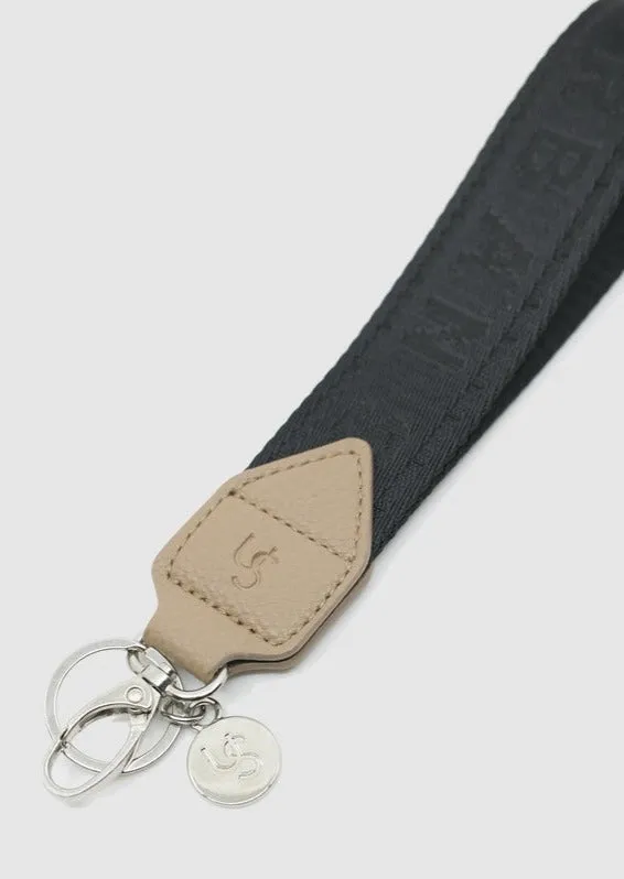 US Webbing Wristlet Keychain - Nude