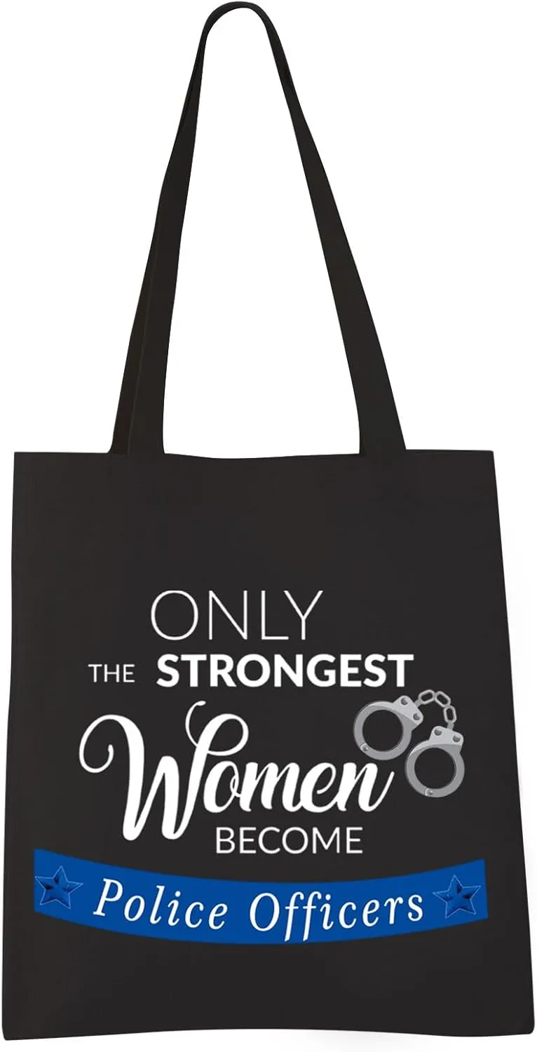 VAMSII Female Police Officer Gifts Police Tote Bag Policewoman Gift Shopping Bag