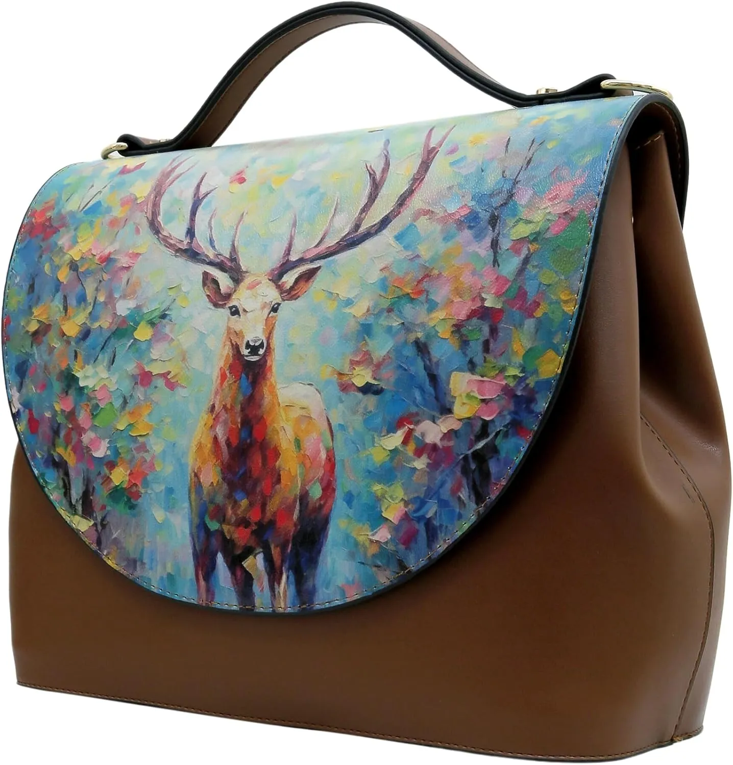 Vegan Leather Handbags for Women - Unique Design and Handmade Top-Handle Handbags