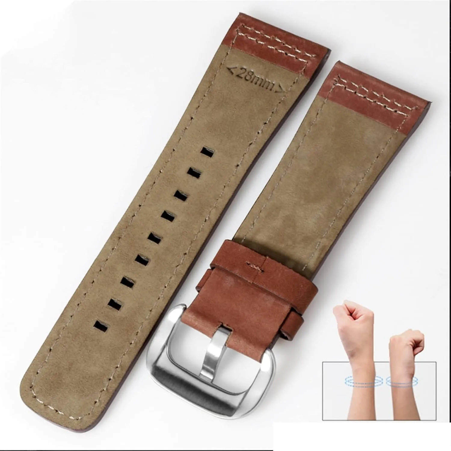 VELORE Genuine Leather strap for sevenfriday Watch Band Q203 M203 P1 P2 S2 M2 Q2 03 01 02 Brown blue 28mm cowhide watch strap