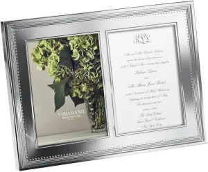 Vera Wang for Wedgwood Grosgrain Frame Double Invitation 5X7