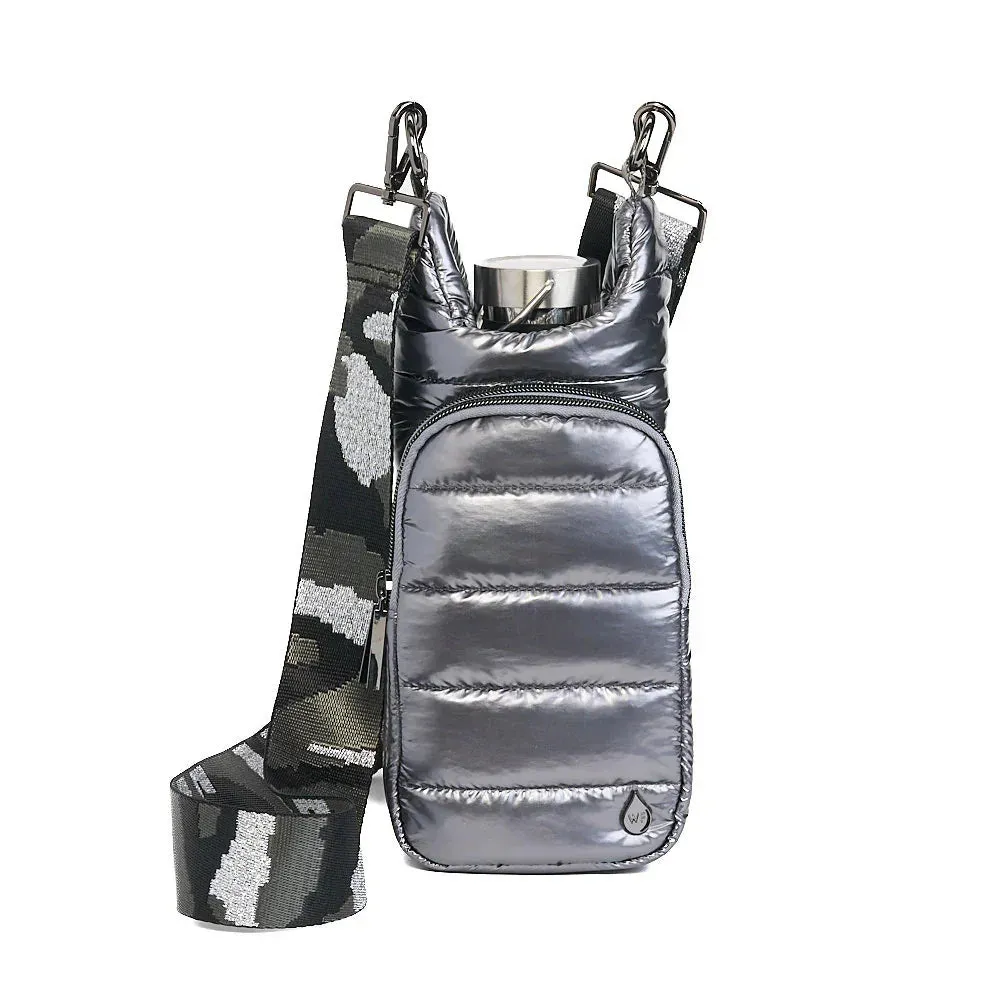 WANDERFULL GLOSSY HYDROBAG | PEWTER WITH CAMO STRAP