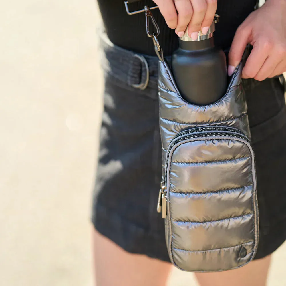 WANDERFULL GLOSSY HYDROBAG | PEWTER WITH CAMO STRAP