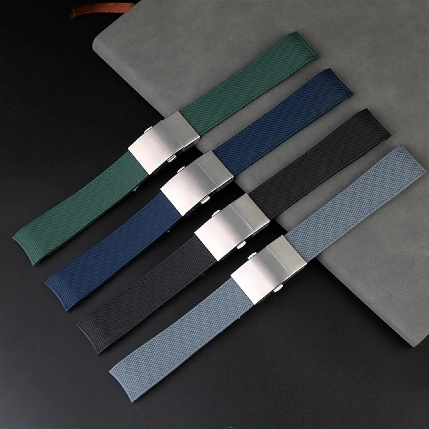 Watch Accessories Band for Comas Diving Series L37814 L3.781 Mechanical Men Rubber Watch Strap 21mm Bracelet