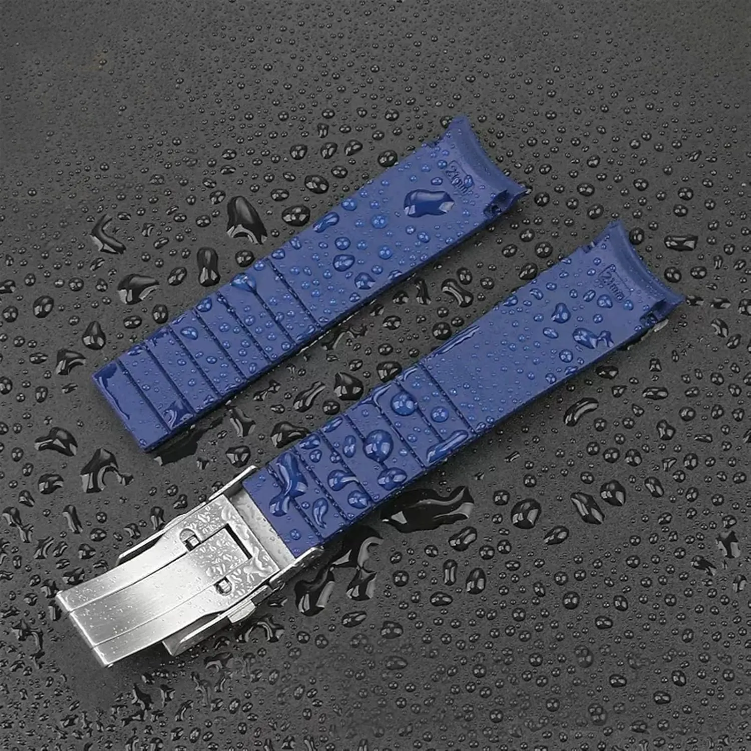 Watch Accessories Band for Comas Diving Series L37814 L3.781 Mechanical Men Rubber Watch Strap 21mm Bracelet